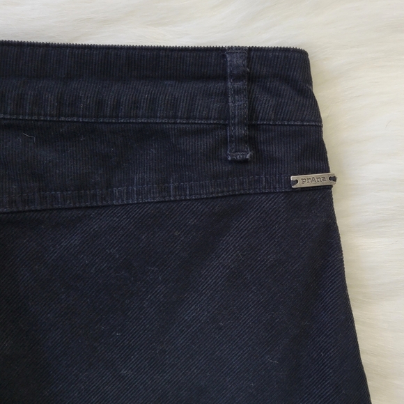 PrAna Trista Corduroy Cord Skirt 0 Black - Picture 4 of 6